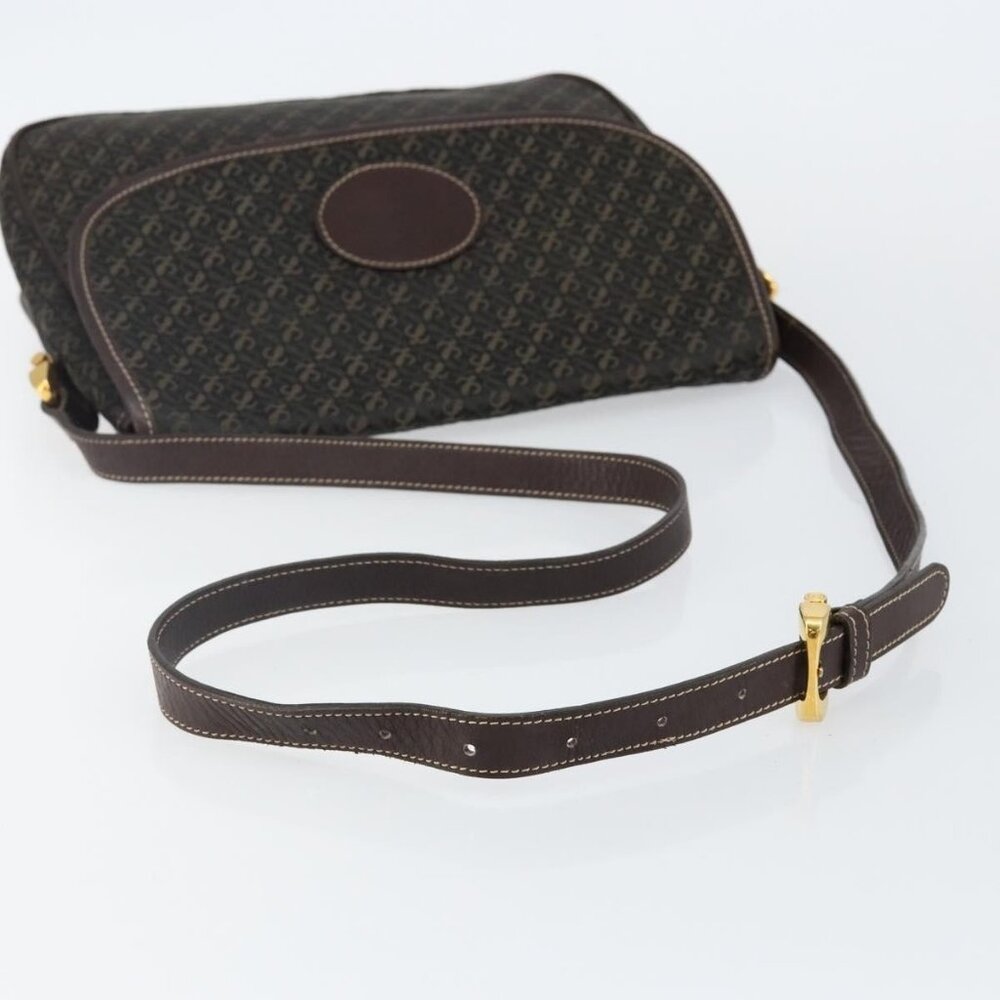 Authentic LOEWE Anagram Shoulder Bag Canvas Brown Gold - Picture 14 of 16